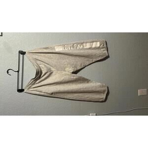 Victoria Secret Pink Short Light Grey Joggers